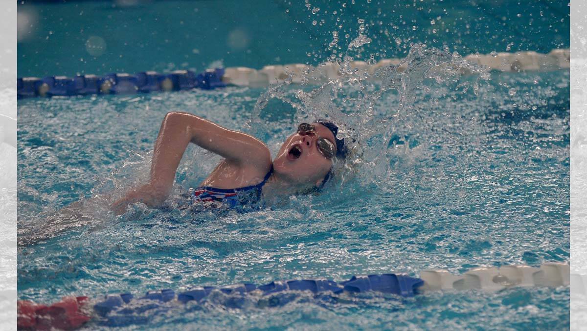 Bendigo Hawks Aquatic Swimming Carnival Maggie Burke from Bendigo Hawks competes in the 50 metre freestyle Picture: Julie Hough