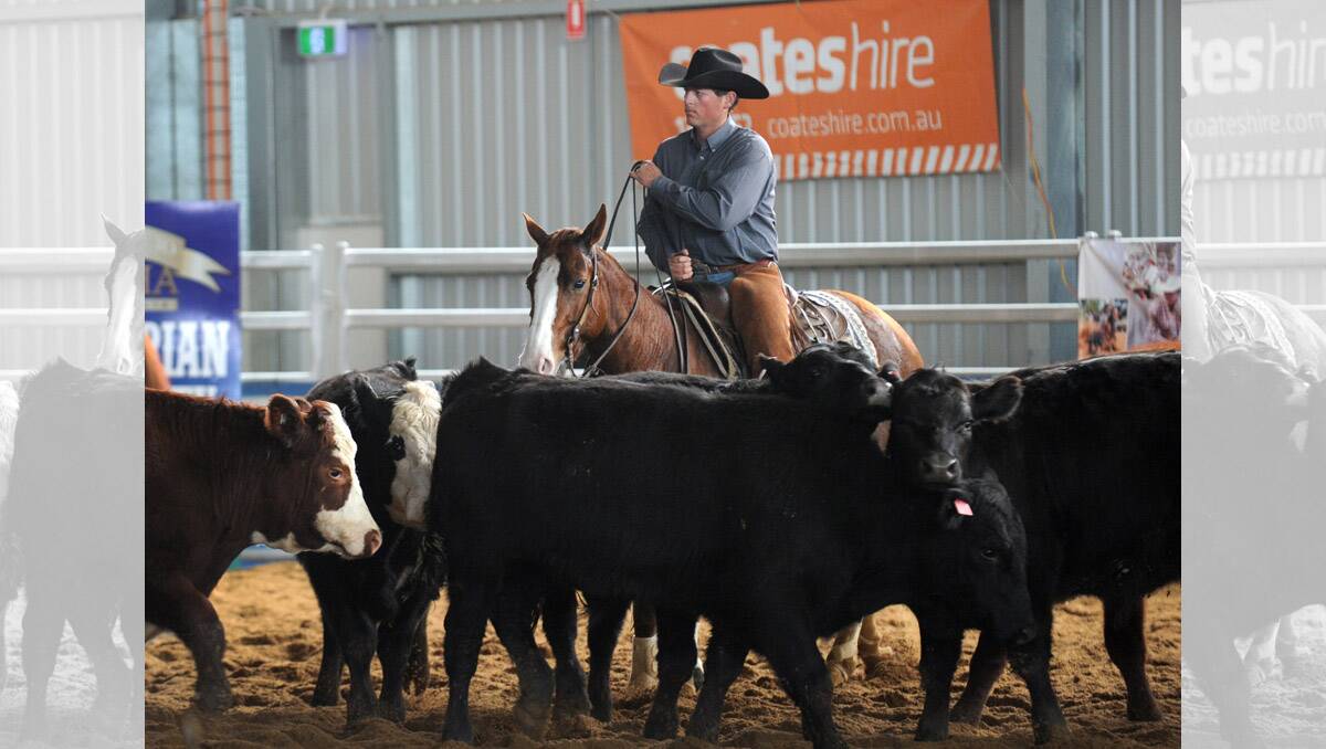 Competing is Heath Sinclair from Bell, Qld.   Picture: Jodie Donnellan 