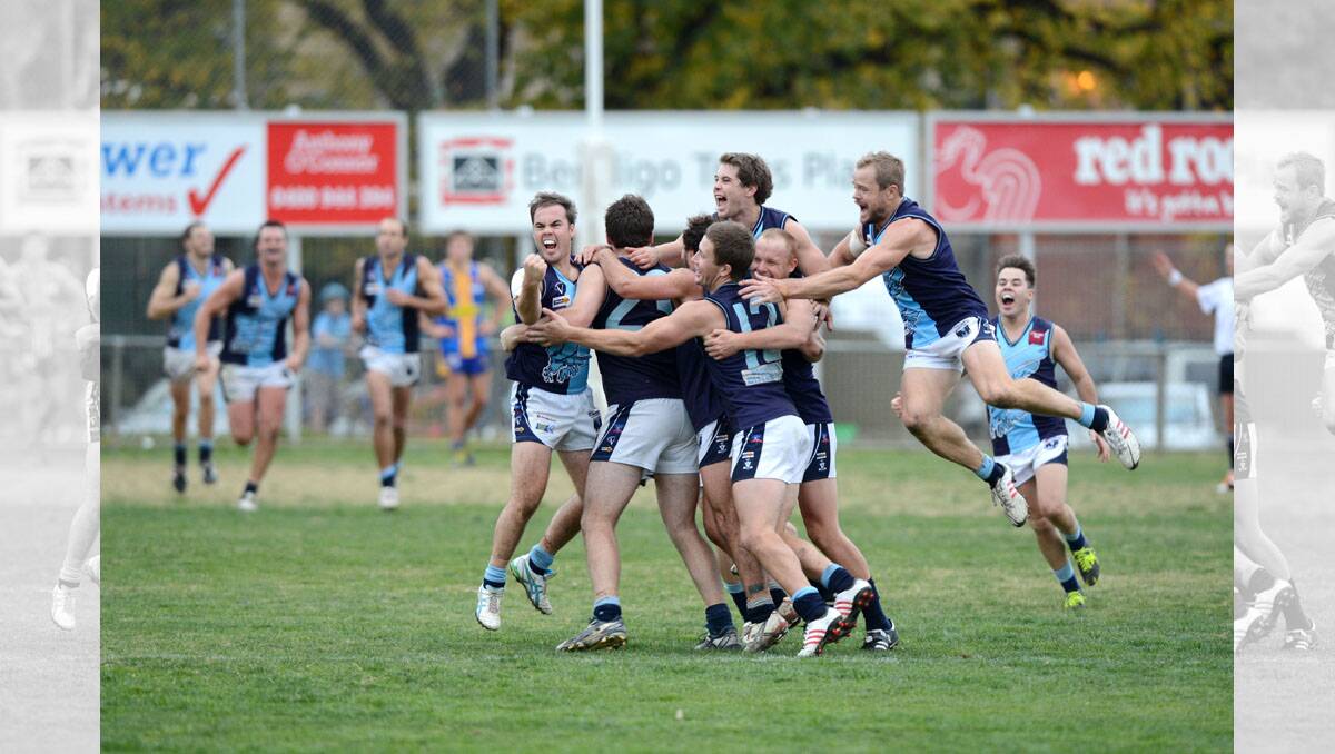 BFNL Football action. Golden Square Vs Eaglehawk at the MyJet oval. Picture: JIM ALDERSEY