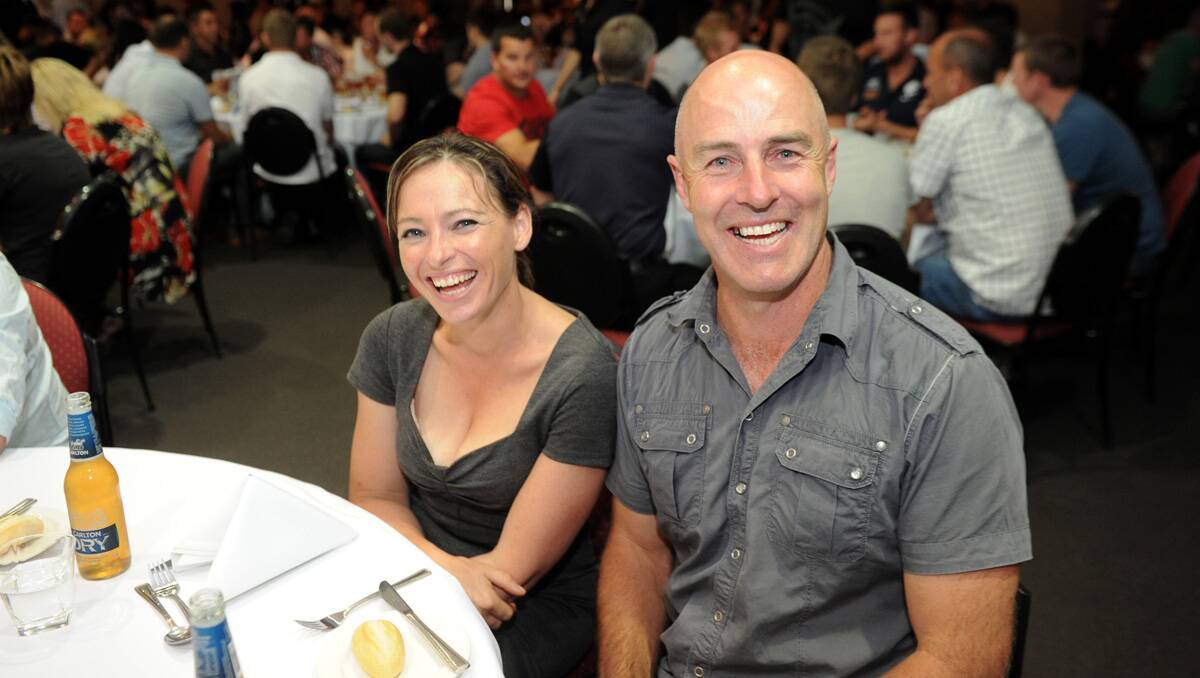 Carlton Dinner with the Stars at the All Seasons Resort. Bianca Rinaldi and Craig Simpson. Picture: Jodie Donnellan