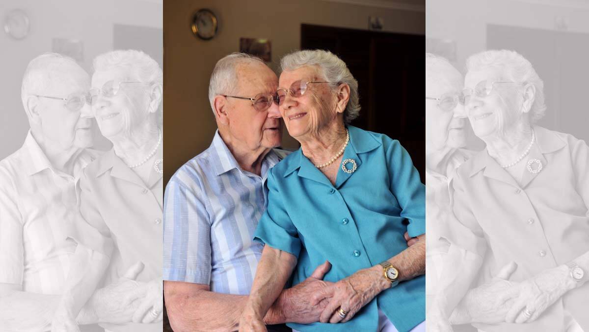 Jim and  Elva Jordan celebrated their 70th wedding anniversary this year. Picture Peter Weaving