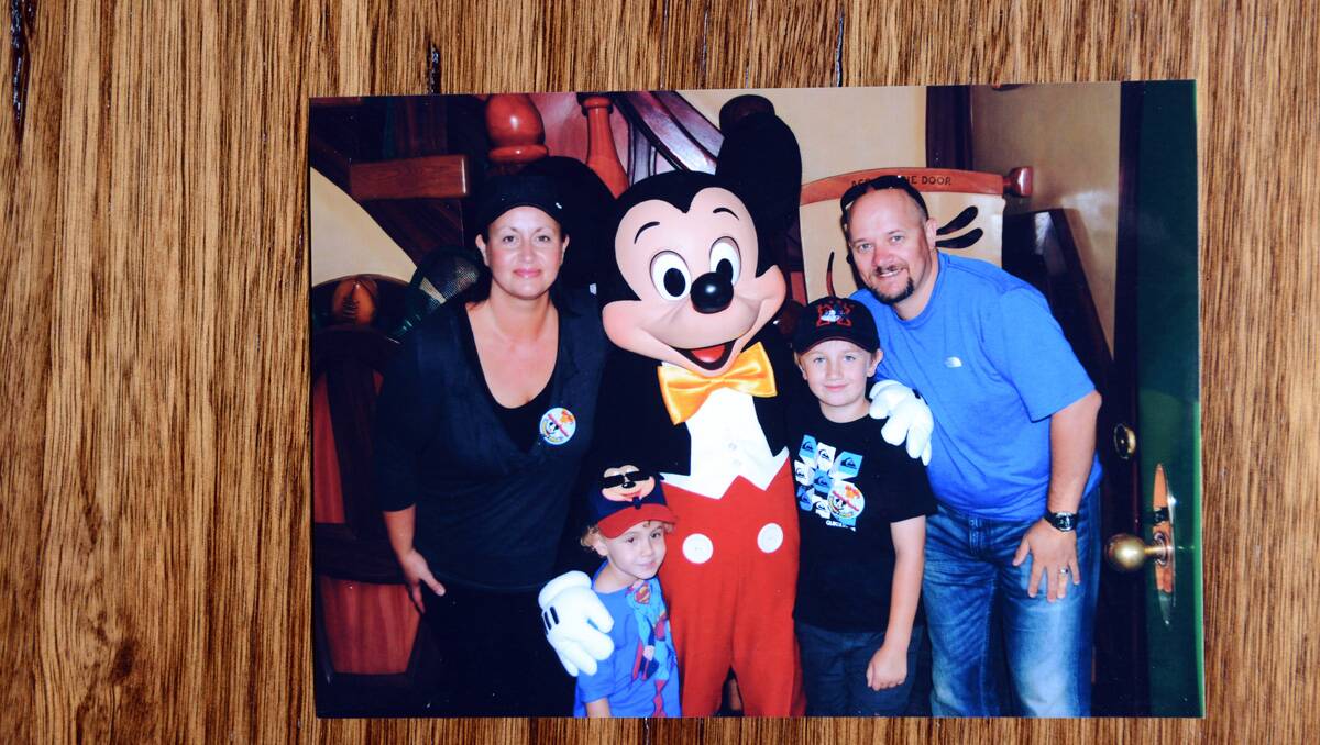 My favourite photo: with my family at Disney World.