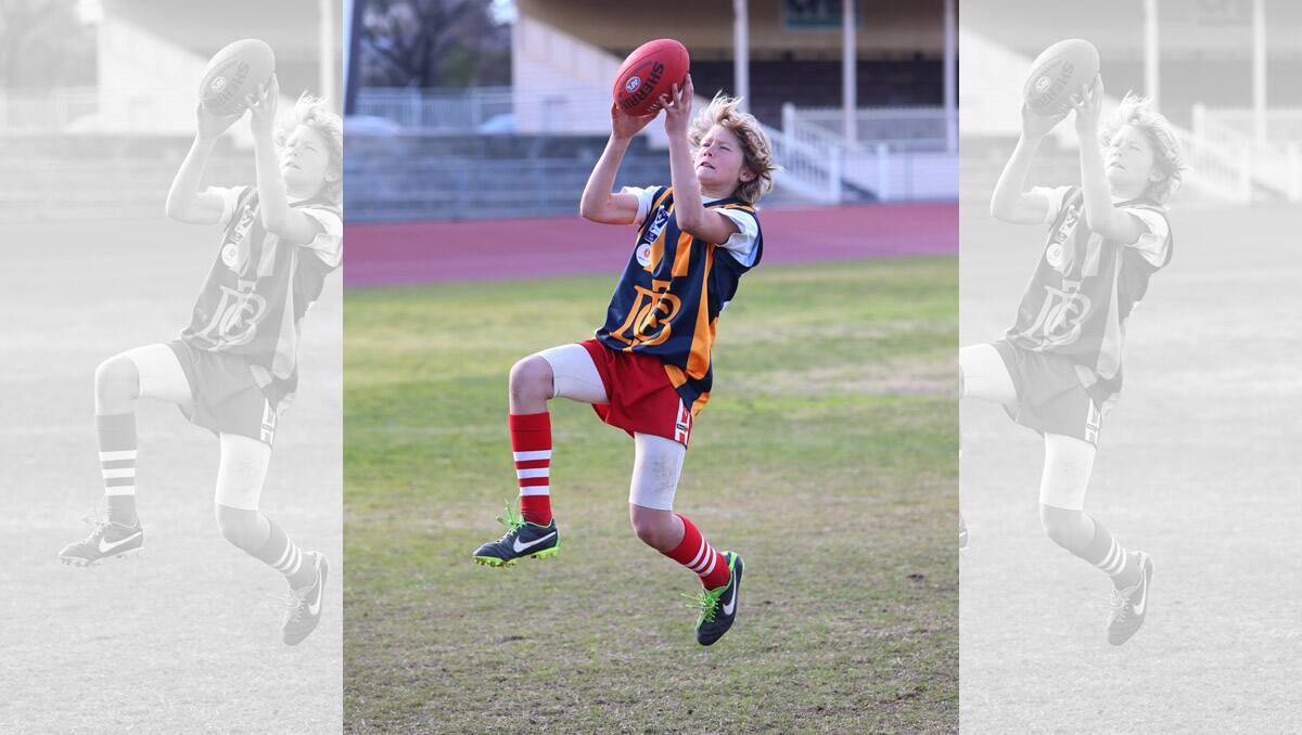 Holiday footy clinic at Tom Flood Centre. Erasmus Koska. Pictures: Peter Weaving 