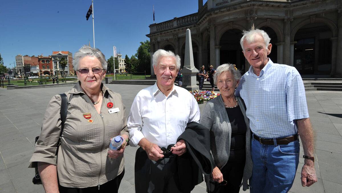 Judith and Harold McCarthy and Carmel and Harry Gill. Picture: Julie Hough