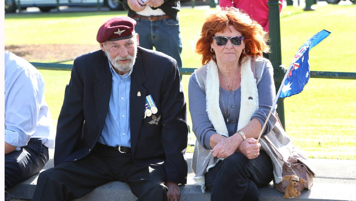 Commemorative Service in Pall Mall. Terry and Jan Walkely. Picture: Peter Weaving