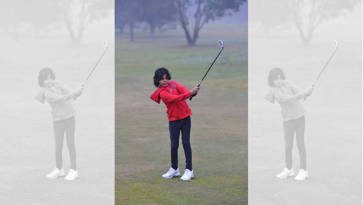 Junior Golf Tournament at Neangar Park Golf Course. Caitlyn Mitchell from Neangar Park GC. Picture: Julie Hough 