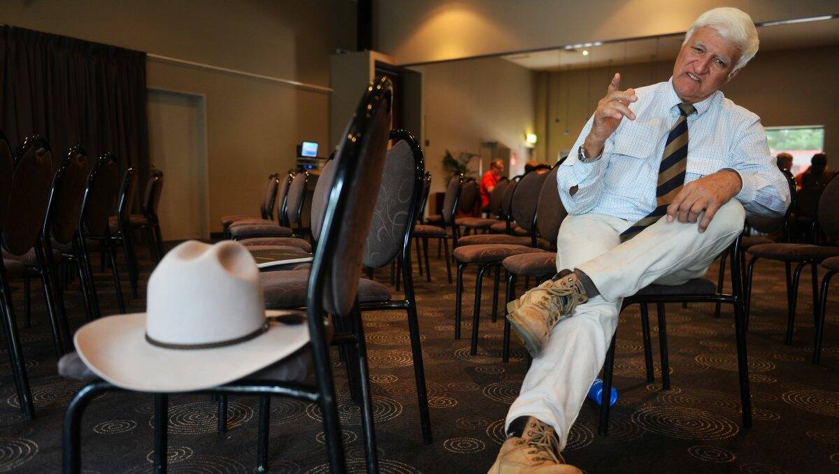 POLITICAL: Bob Katter in Bendigo for the Victorian State Conference of KAP. Picture: BRENDAN McCARTHY 