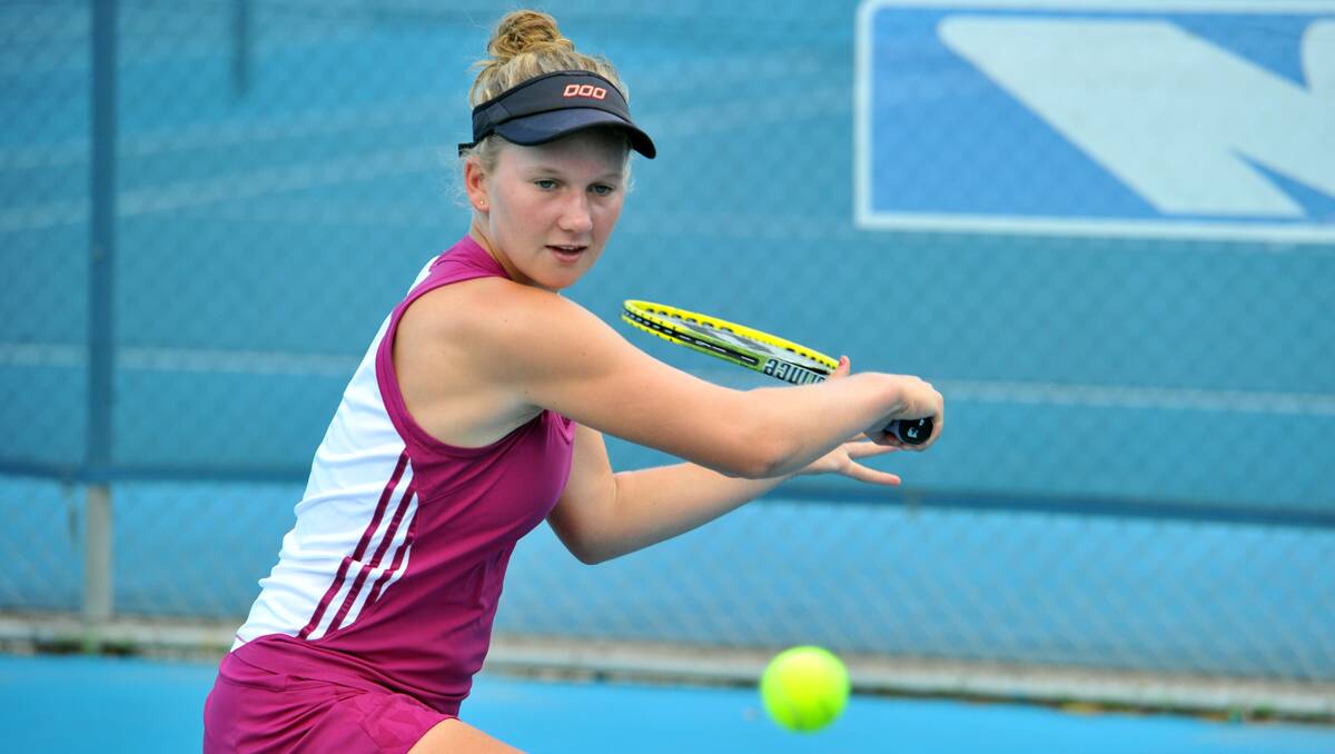 Eliza Long has lost her first-round match at the Junior Australian Open. Picture: Jim Aldersey