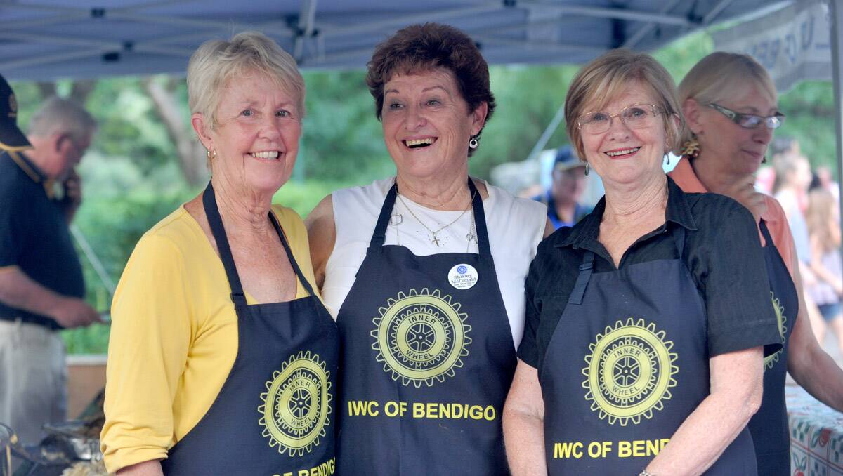Volunteers Jenny Watts, Shirley McDonald and Bev McCaig. Picture: Jodie Donnellan