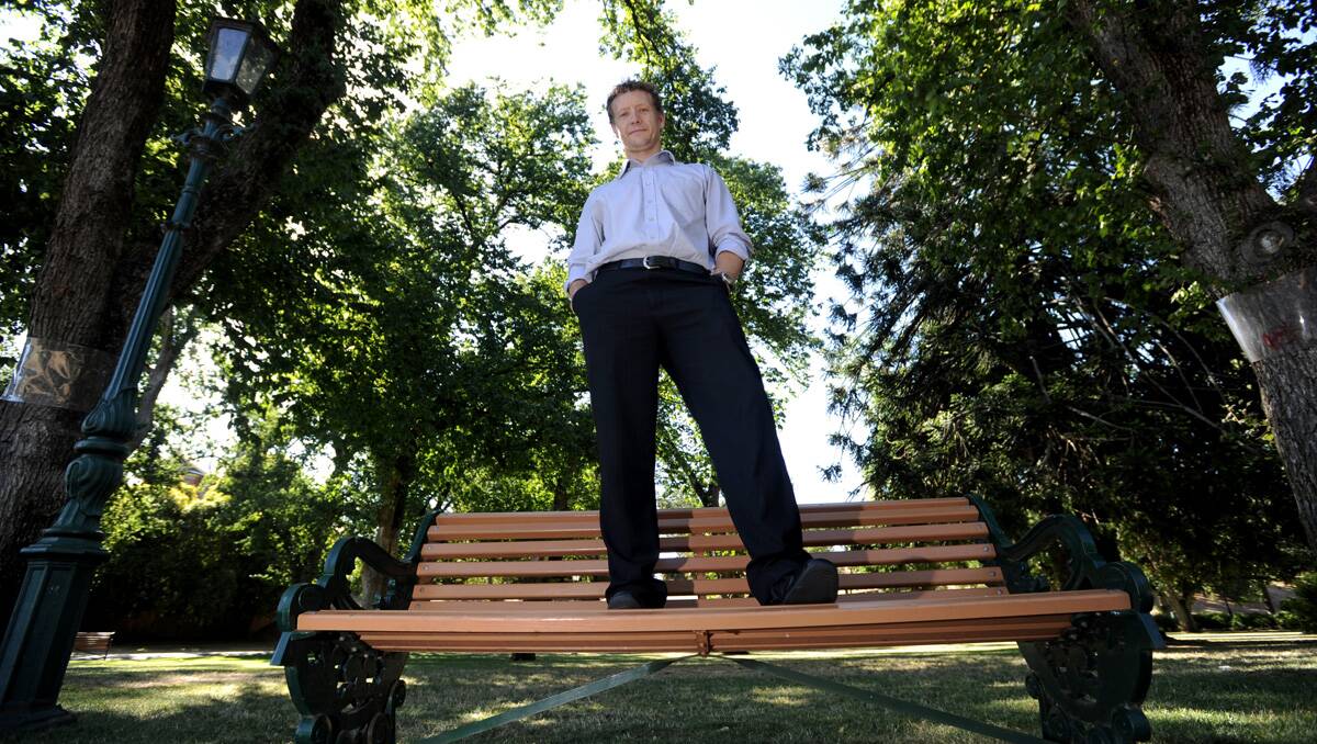 Bendigo Blues & Roots Festival organiser Colin Thompson would like a permanent stage installed in Rosalind Park. Picture: 