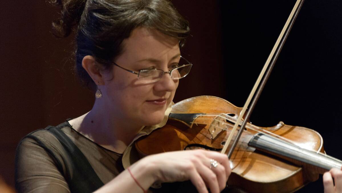 A piece of history: Julie Fredersdorff plays her 18th century Storioni violin. 