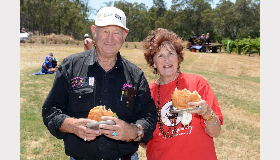 Australia Day Camp Quality fundraiser at Lynnevale Winery. Keith and Isobel Harvie. Picture: Jim Aldersey