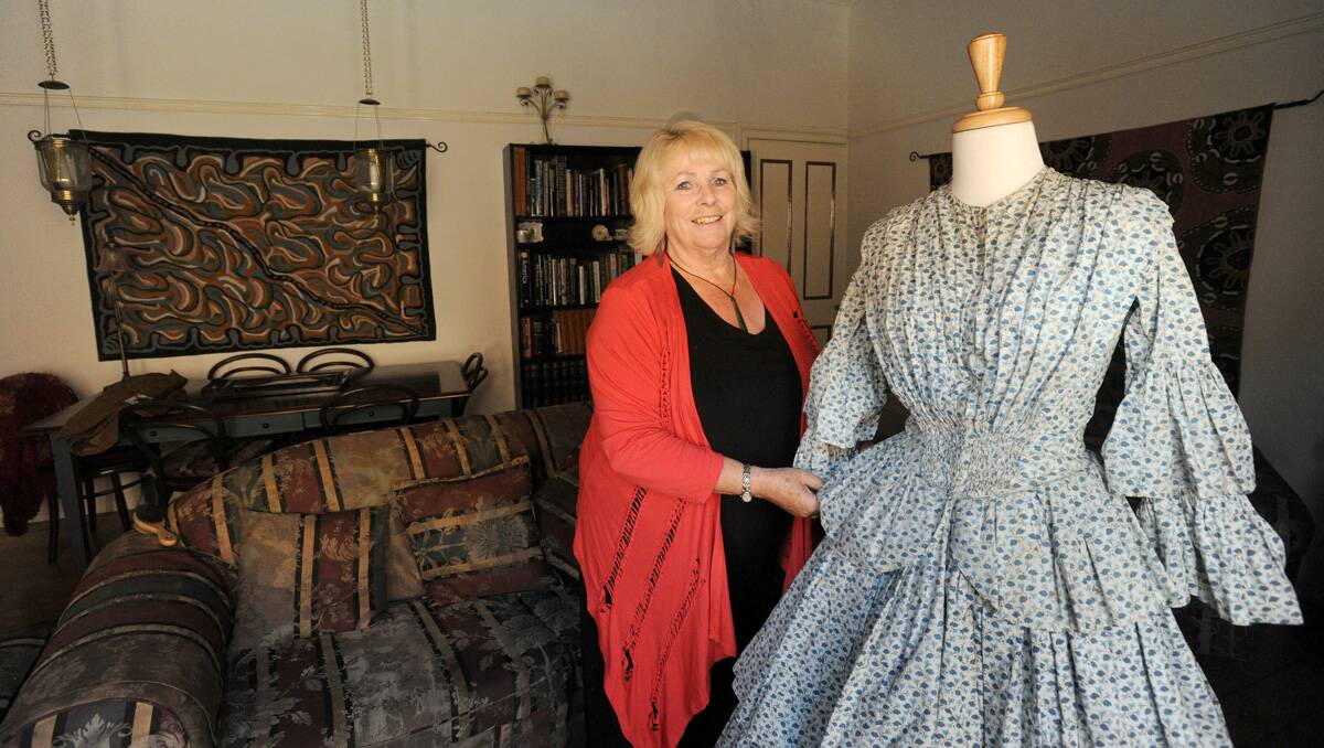 Fiona Baverstock holds arguably Australia's most significant private vintage clothing collection. Picture: Jodie Donnellan
