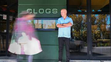 Michael van Haandel out the front of Clogs. His family is bidding the iconic Bendigo restaurant farewell. Picture by Enzo Tomasiello