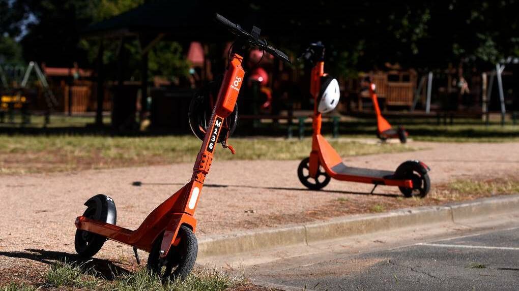 ILLEGAL: Bendigo Police issue warning to the community around e-scooters. Picture: BALLARAT COURIER 
