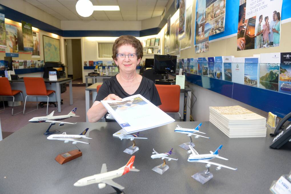 THRILLED: National Travel Bendigo manager Kaye Schroeder is thrilled international travel is back on the cards. Picture: DARREN HOWE