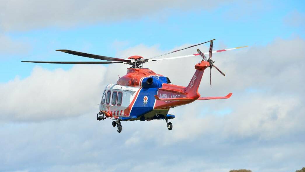 Ambulance Victoria have confirmed two patients were taken to Melbourne by two air ambulances following a road incident in Tragowel, near Kerang. This is a file picture. Picture: BRENDAN MCCARTHY