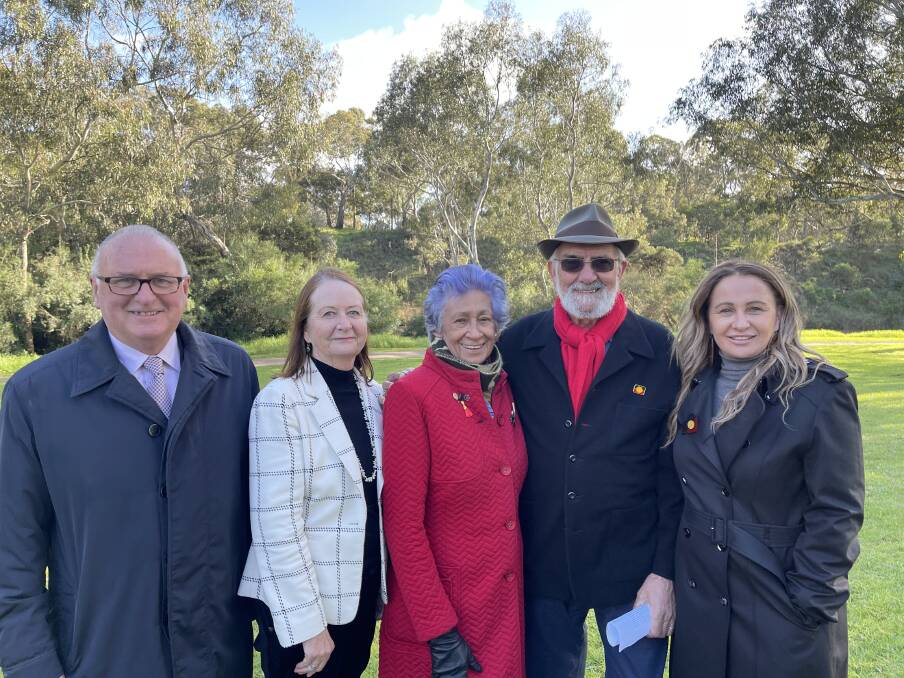 Yoo-rrook Justice Commission (right to left) Sue-Anne Hunter, Dr Wayne Atkinson, Chair Professor Eleanor Bourke, Distinguished Professor Maggie Walter and Professor the Honourable Kevin Bell AM QC. Picture: SUPPLIED