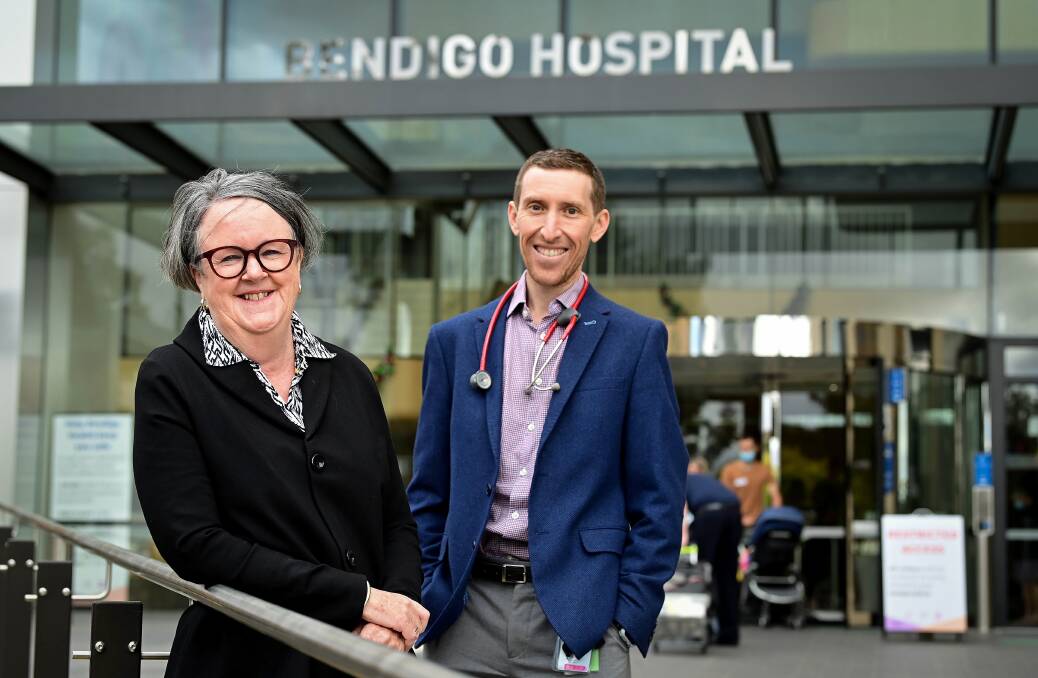 HITH COVID Virtual Home Monitoring manager Susan Andrews and Head of Paediatric Joel Ziffer. Picture: Brendan McCarthy 