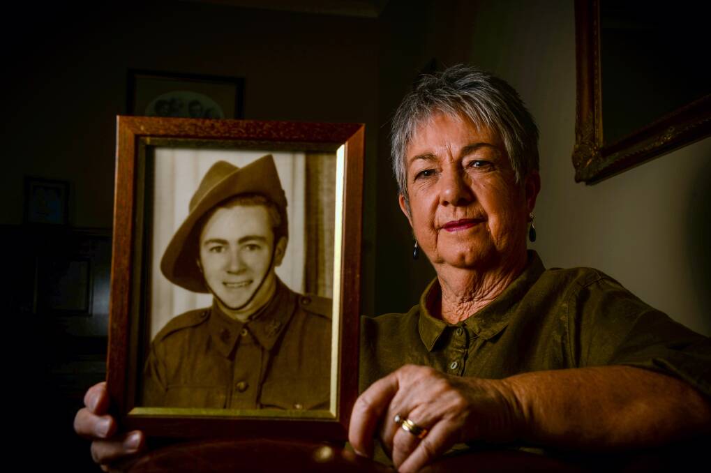 Raye Fleay from Bendigo had nine uncles, including Aubrey Brown (pictured), serve in World War II. Picture: DARREN HOWE