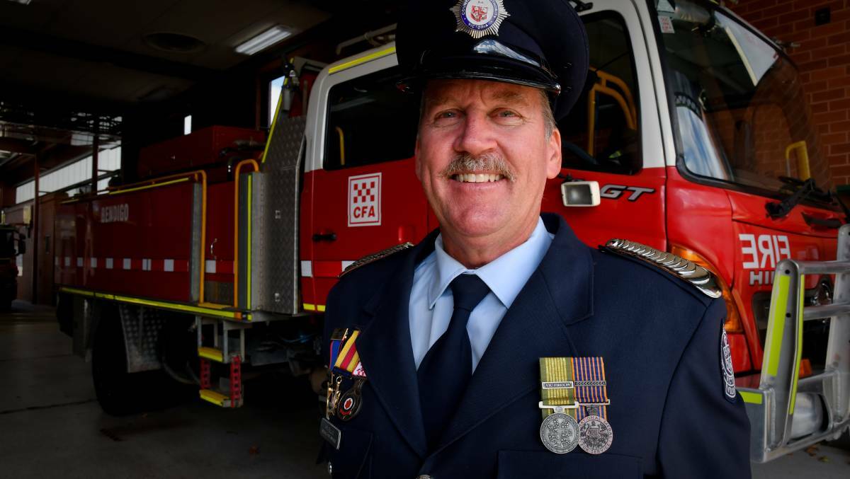 GIVE: Bendigo fire brigade captain Ian Ellis said giving blood can be a lifesaving action many volunteers can make. Picture: NONI HYETT
