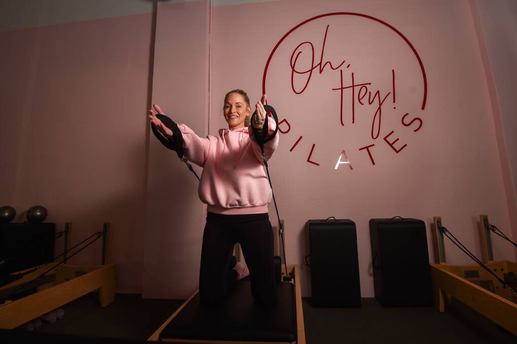 Stacey Cossar opened Oh Hey! Pilates two weeks ago. Pictures: DARREN HOWE
