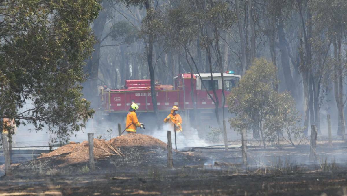  The aftermath of a grass fire in Myers Flat in November 2020. Picture: NONI HYETT