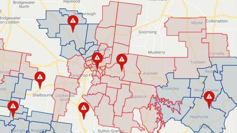 OUTAGE: Many homes across Central Victoria were without power on Friday morning.