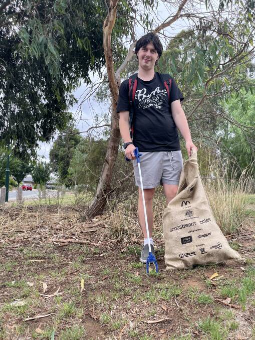 Clean Up Australia Day volunteer Dylan Cahill has been part of the initative for over 11 years. Picture: ALLANAH SCIBERRAS