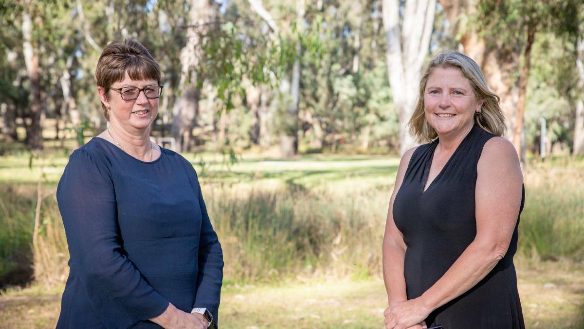 Campaspe Shire Council mayor Christine Weller and councillor Leanne Pentreath. Picture: SUPPLIED