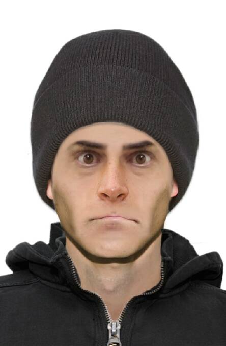 Detectives have released a computer-generated image of a man as part of their investigation into an aggravated burglary in Bendigo last month. Picture: SUPPLIED