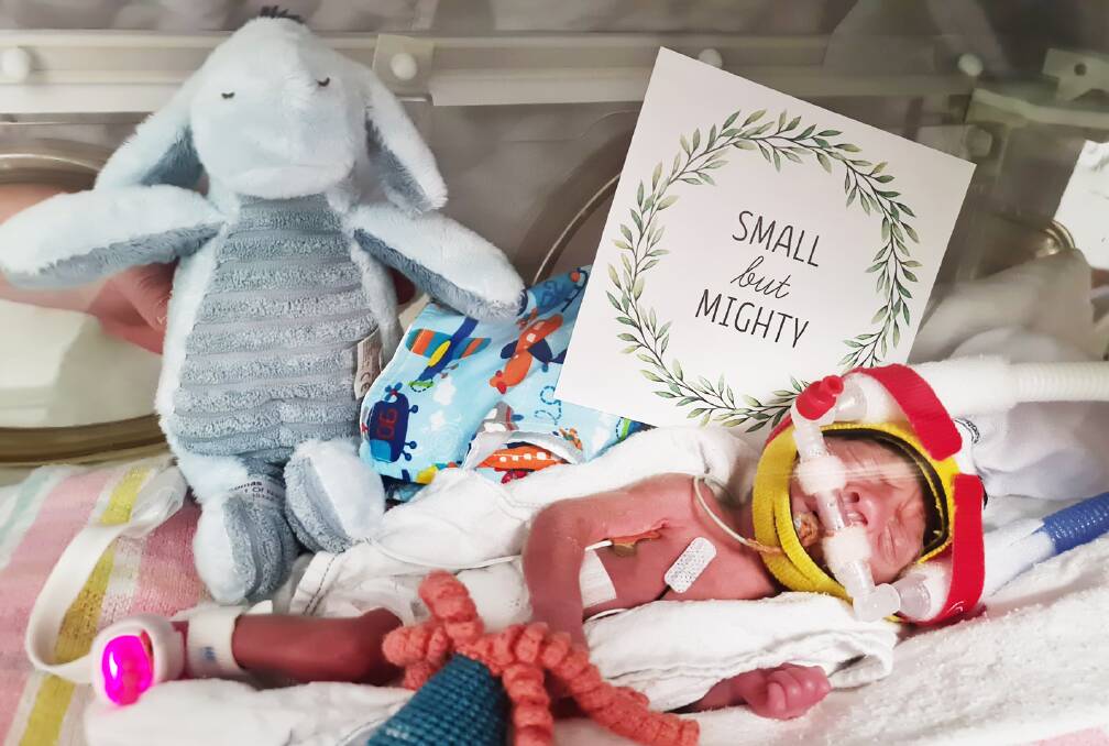 In June 2020, Thomas's brother Aaron was born - weighing just 748 grams.