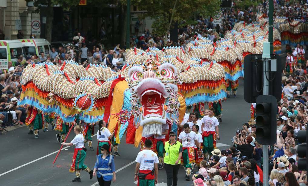Sun Loong partakes in his regular parade. Picture: GLENN DANIELS 