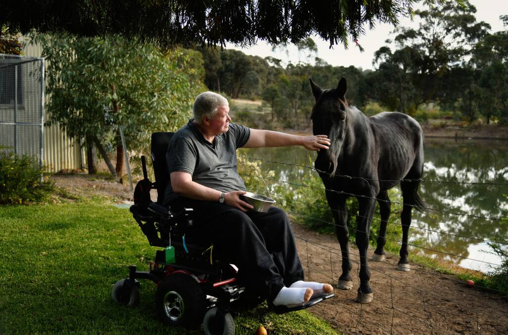 Diagnosed with motor neurone disease last November, Rod hopes to not only raise awareness around the disease but also share his own unique experience. Picture: DARREN JAMES