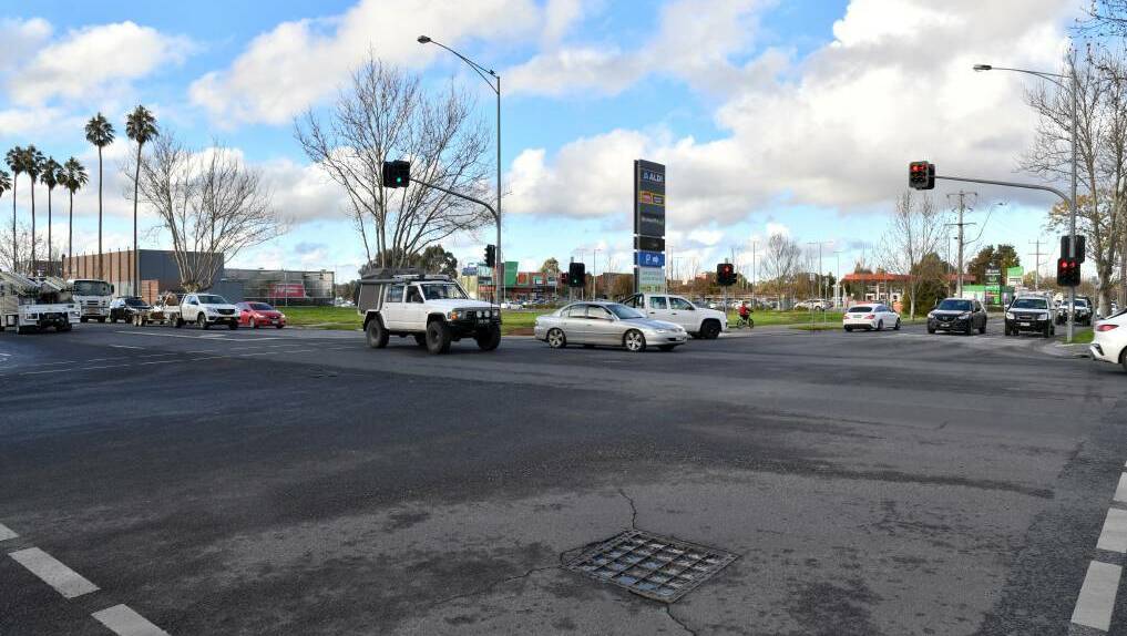 The intersection of the Midland Highway and Howard Street in Epsom. Picture: NONI HYETT