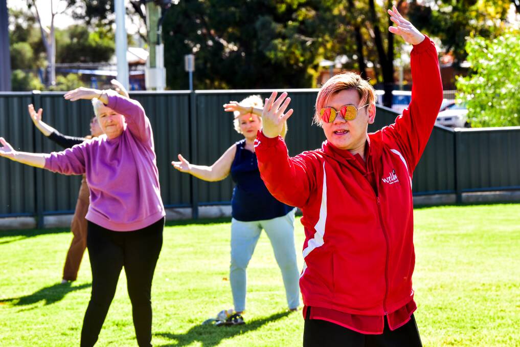 TAI CHI: Over 60s in Bendigo attended a tai chi class led by Wellby Holistic Healing instructor Raymond Lee on Wednesday. Picture: Brendan McCarthy 
