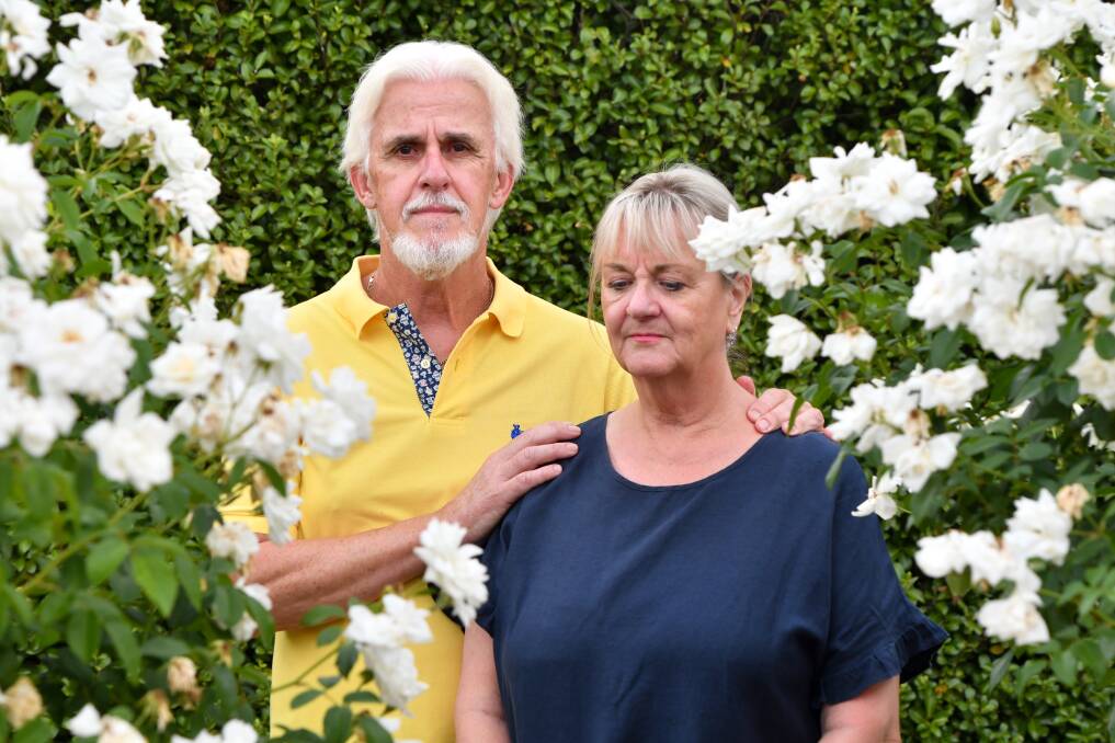 PEACE KEEPING: Concerned Maiden Gully residents Neil Dyson and Maree Stanley are organising a peace rally to support the people of Ukraine. Picture: NONI HYETT