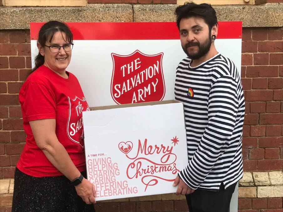 Bendigo Salvation Army members Kelly Walker and Tyrone Ng. Picture: SUPPLIED