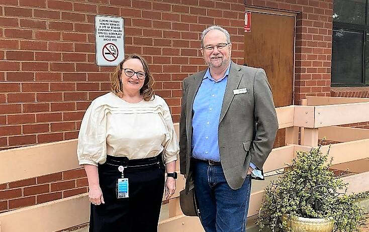 REDHS chief executive Karen Laing and Bendigo Community Health Services chief executive Gerard Jose. Picture: SUPPLIED