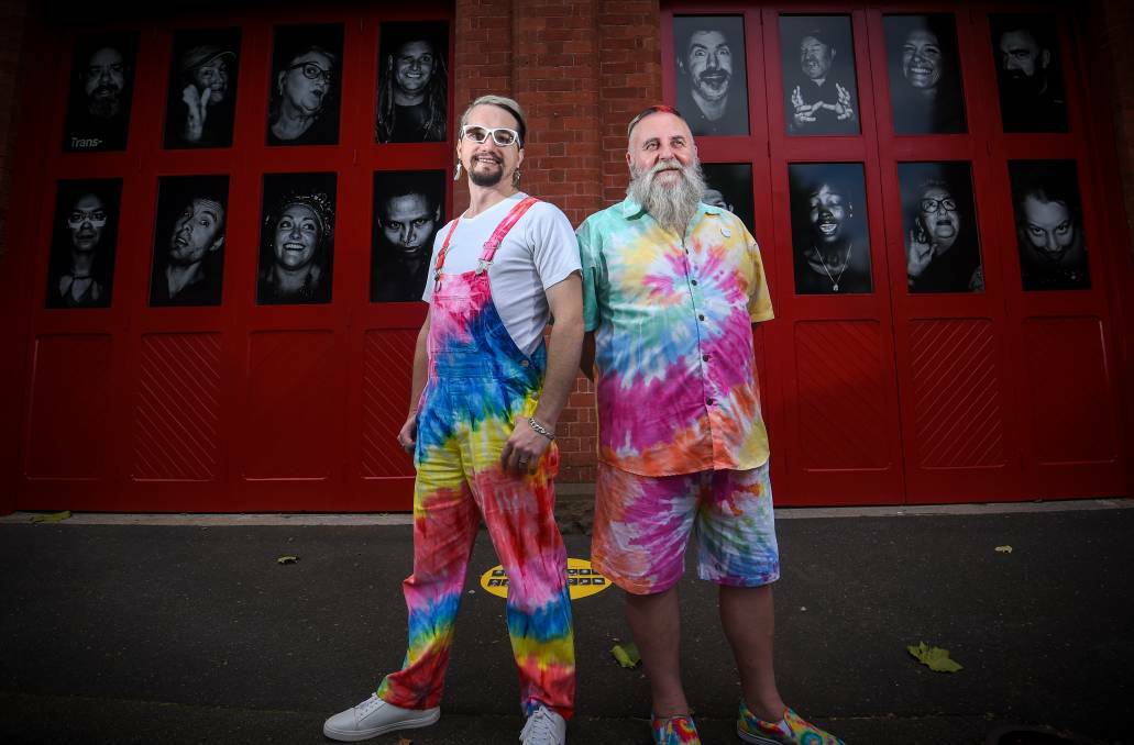 PERFORMANCE: Russell Vickery and Matthew Parsons will present My Other Closet the Cabaret as part of Bendigo Pride Festival next weekend. Picture: DARREN HOWE