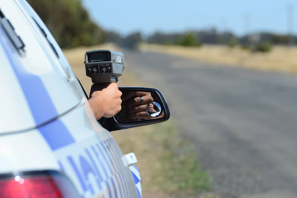 Police caught 56 speeding drivers in the Bendigo region over Easter. File picture
