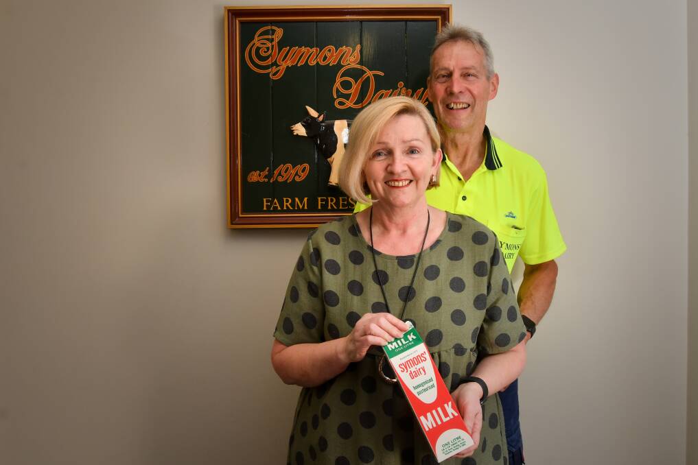 Deb and Ian Symons will close the doors on their beloved Symons' Dairy on Saturday. Picture: NONI HYETT