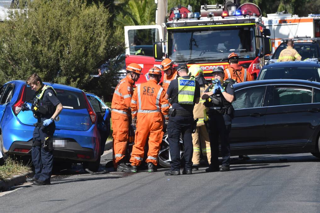 Two people have been charged so far following a crash in California Gully last week. Picture by Noni Hyett