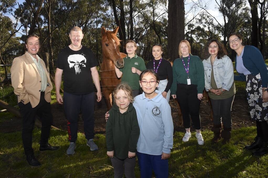 SASS staff and participants at the Disability Activity Farm Ironstone Hill. Picture by Noni Hyett