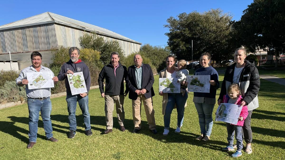 Member for Northern Victoria Mark Gepp met with community members and officials in the Buloke Shire Council to announce funding for the Buloke Play Spaces trail. Picture: SUPPLIED