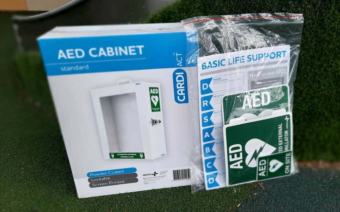 The defib machine will be located on the grounds at Kalianna School Bendigo. Picture: SUPPLIED