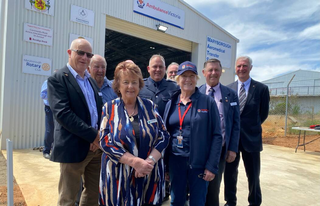 Anthony Ohlson, Darryl Maffescioni, Lorraine Parker, Mark Passalick, Ross Barkla, Anne Canterbury, Ken Calder and Danny Mullins at the new MATS facility. Picture supplied