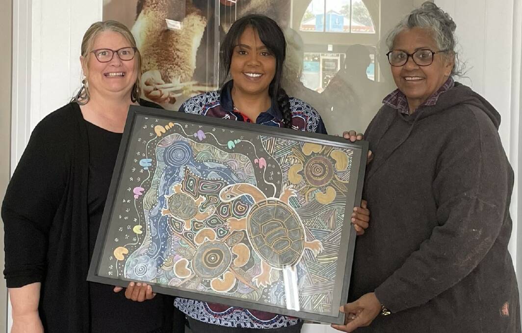 Sharyn Kelly, Desrae Atkinson and Aunty Neva Takele are excited to be a part of Keep our Kids on Country. Picture supplied