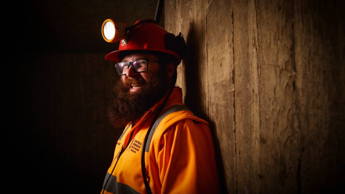 Central Deborah Gold Mine and Bendigo Tramways tour guide Michael Beasley is excited to see the attractions reopen on Wednesday. Picture: DARREN HOWE