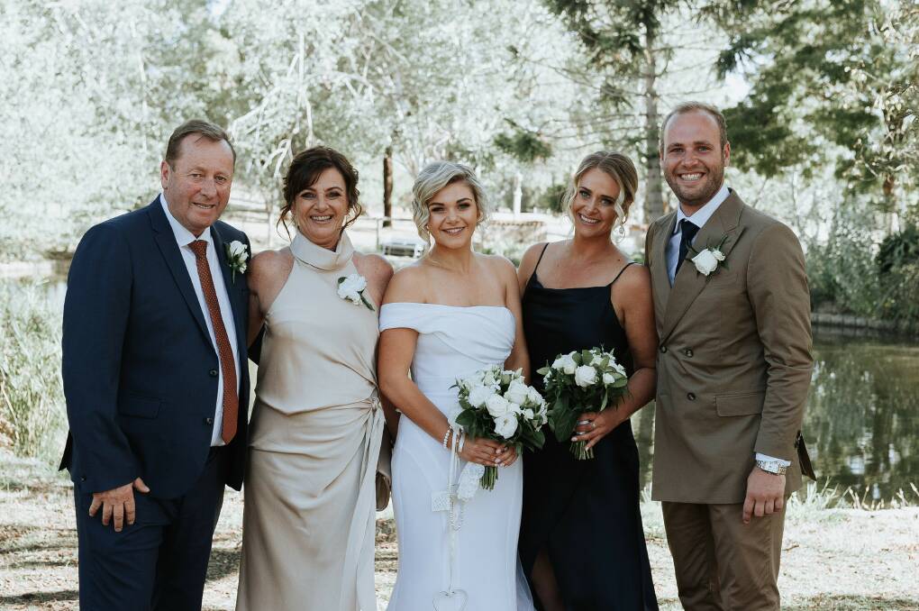 FAMILY VALUES: Paul, Sue, Eliza, Kate and Alex DeAraugo. The family is mourning the loss of its beloved matriarch after an accident earlier this week. Picture: SUPPLIED